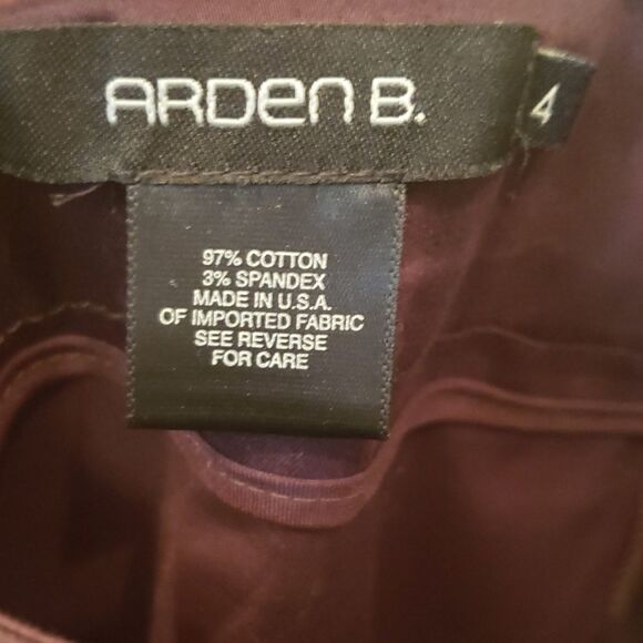 Arden B. Brown mid length skirt. Size 4 - Picture 3 of 3